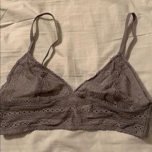 Calvin Klein gray lace bralette